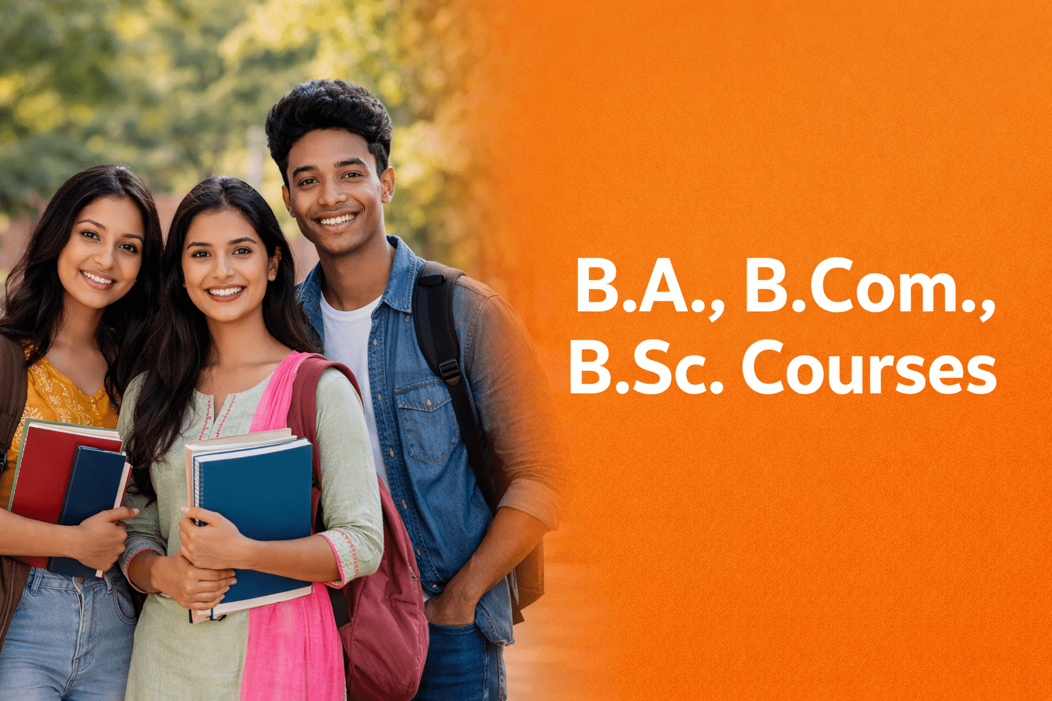 south asian students on campus banner